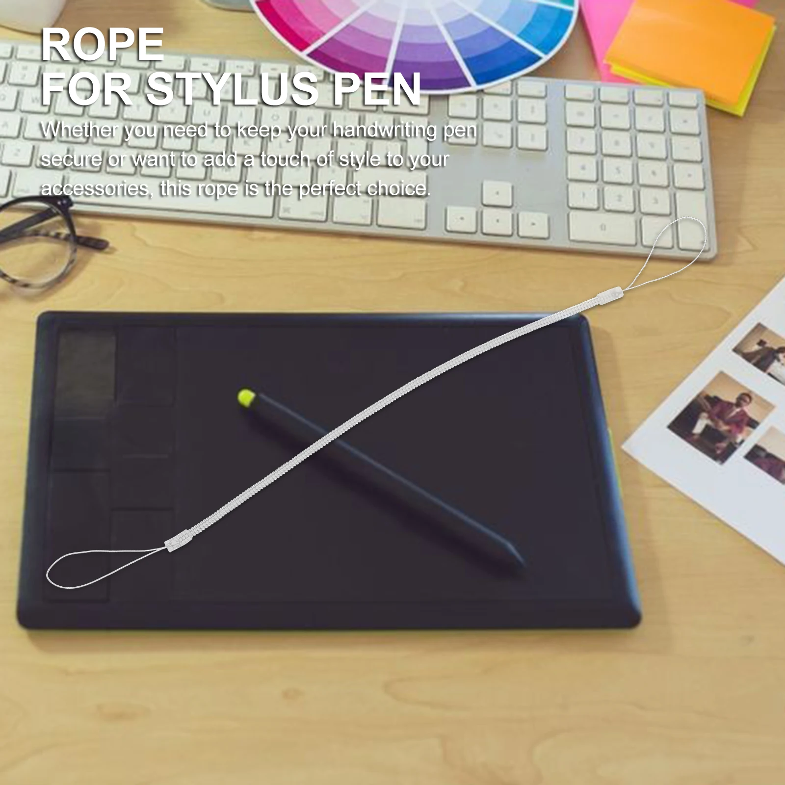 

8pcs Pen Spring Rope Phone Lanyard Transparent Plastic Anti-lost Lanyard 25CM Retractable Keychain Phone Strap