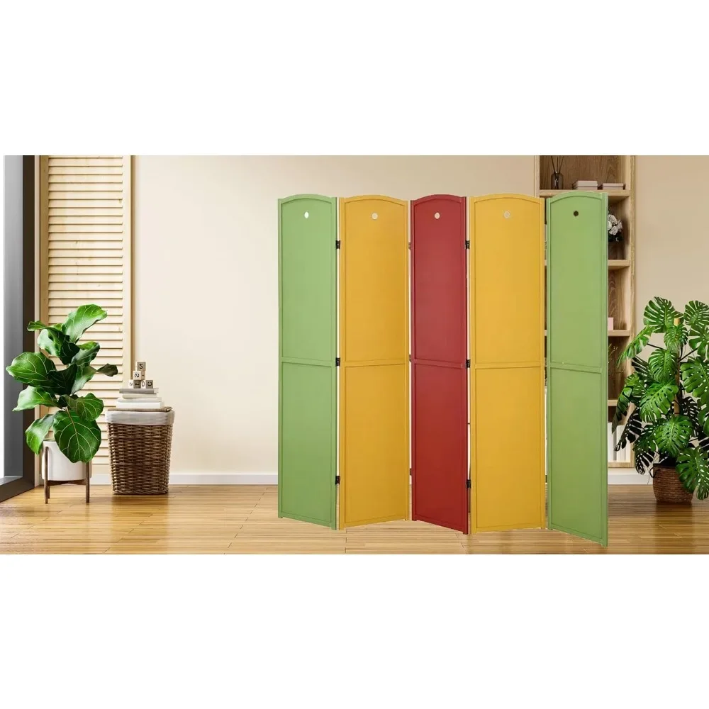 

Panel Room Divider Wooden Privacy Screen Classroom Children Multi Color
