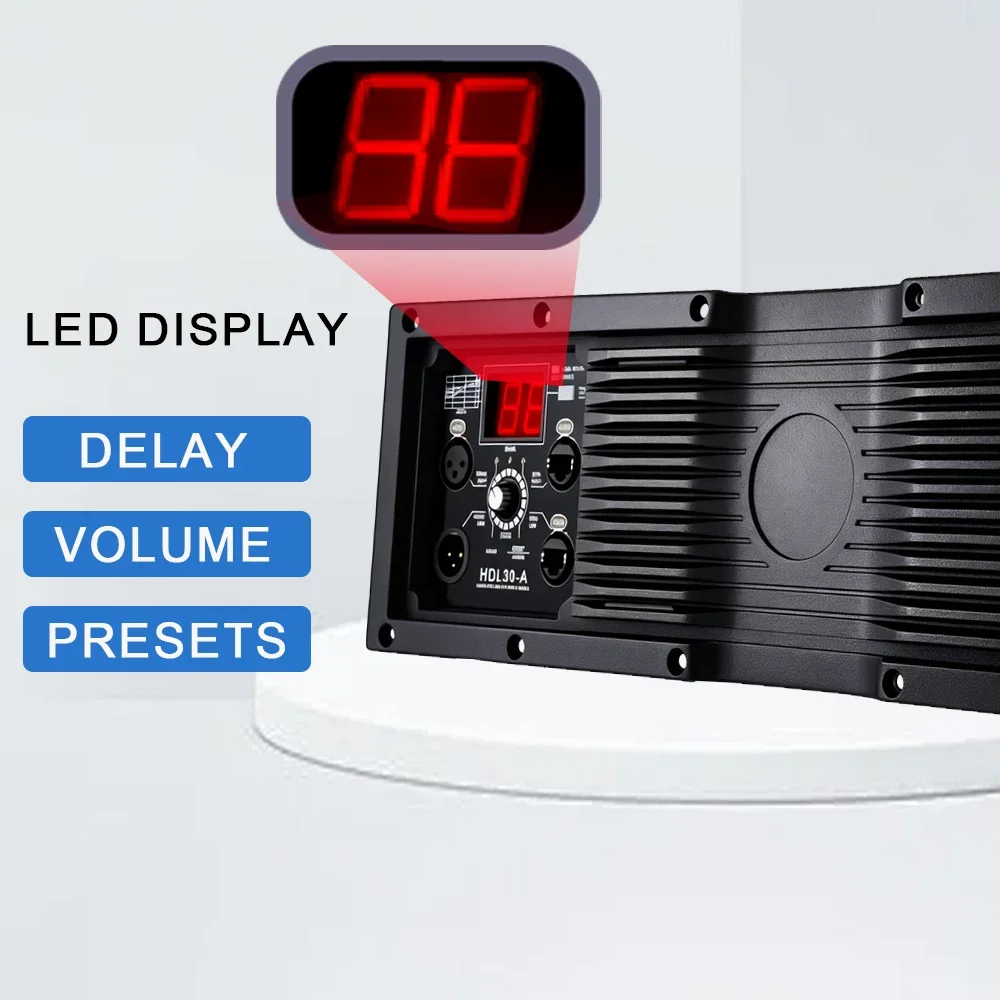 Gooermi HDL30-A DSP Class D Digital Amplifier Module for Line Array Stage Speaker Professional Audio Amp