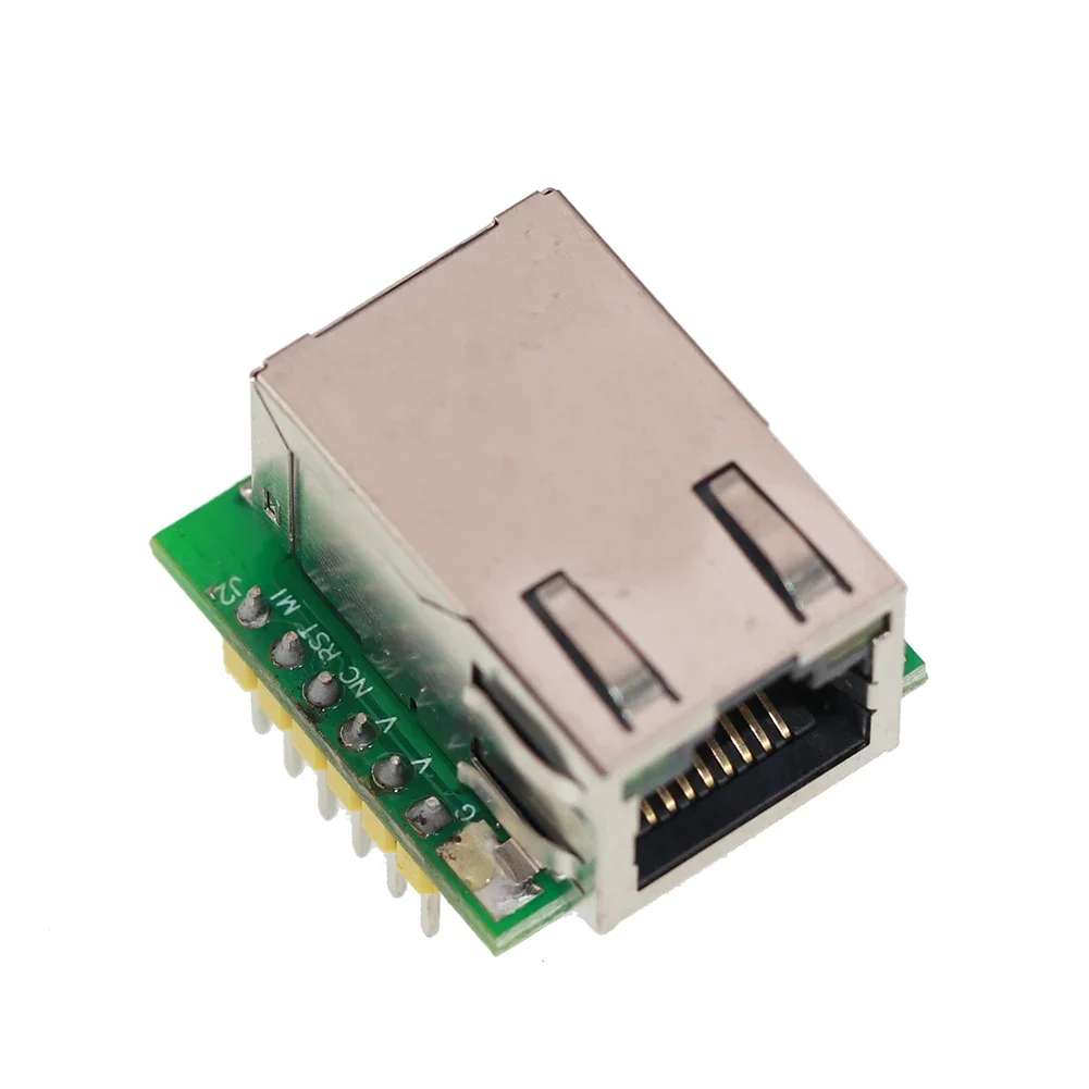 Ethernet Module 3.3V SPI Module 2*single -row Pin 200mA Green Board Module W5500 28.5 * 23 * 24 Mm Ardu Project