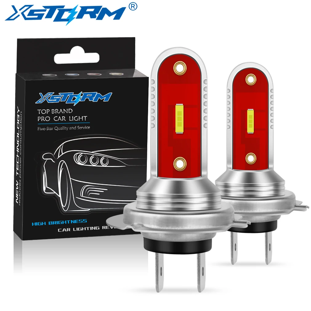 XSTORM 1PCS H7 LED Fog Light Bulbs 70W 20,000 LM Car LED Lights CANbus 1860 CSP Chips Auto Fog Headlights 6000k 12v