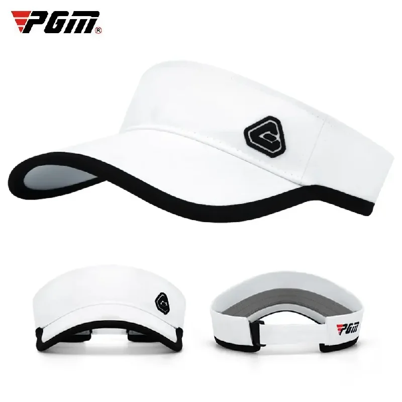 

Pgm Golf Hat For Men's And Women's No Top Hat Sun Visor Sweat-absorbing Lining Adjustable Size Mz027