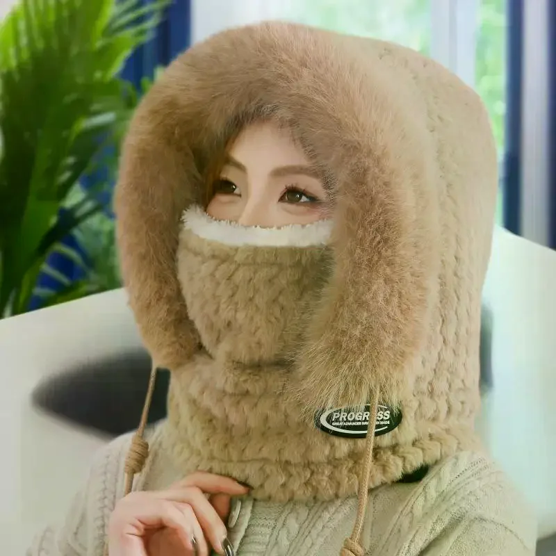 بسيطة بلون الدراجات يندبروف قبعة سميكة الرقبة أدفأ الأذن حماية قبعة الدفء يندبروف الشتاء قبعة وشاح مجموعة #5