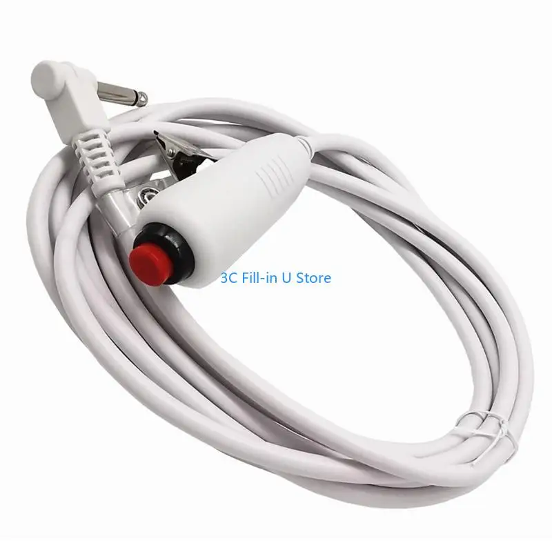 Câble du cordon du bouton-poussoir G8TA pour station infirmière Cordon d'appel infirmier 6,35 mm 1/4 "Câble prise avec