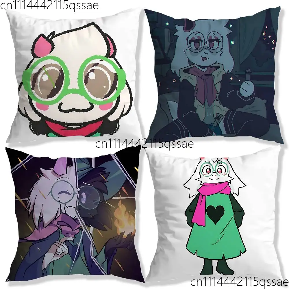 D-Deltarune Cute Ralsei Pillow cases Sofa cushion cover home bedroom room decoration