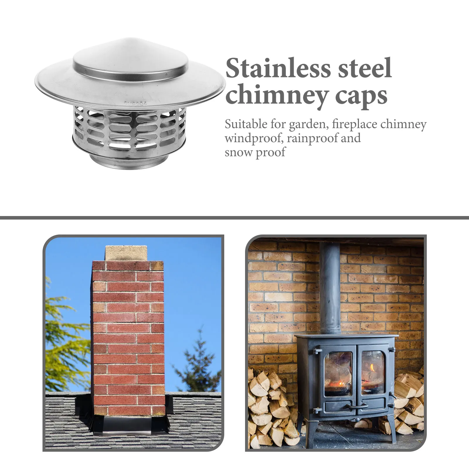 Stoves Steel Stoves Exterior Wall Air Outlet Roof Pipe Exhaust Hood Stove For Ventilation Ducts Chimneys Exhaust Hood