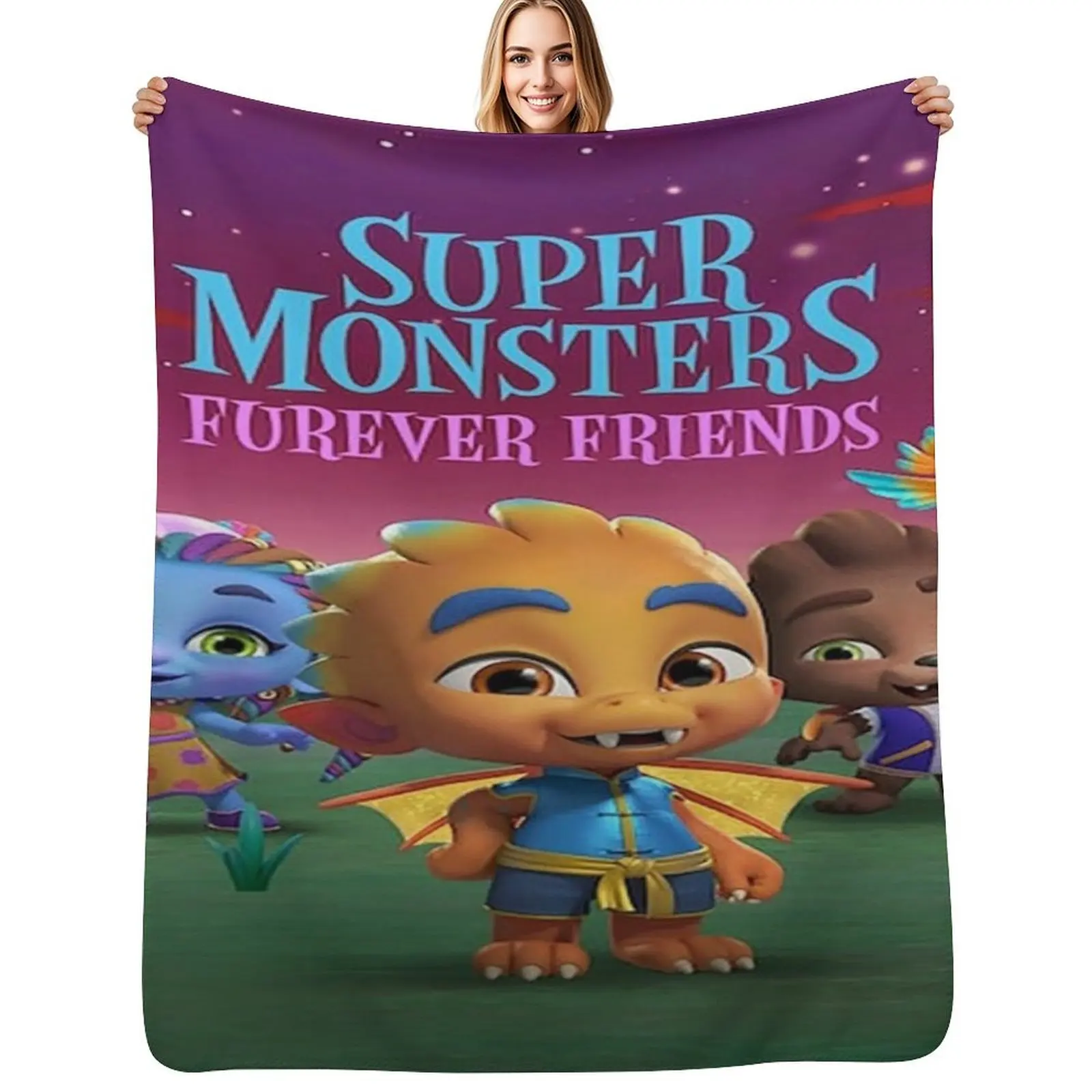 Super Monsters, Super mini monstres Throw Blanket Soft Big for winter Blankets For Baby Sleeping Bag heavy to sleep Blankets