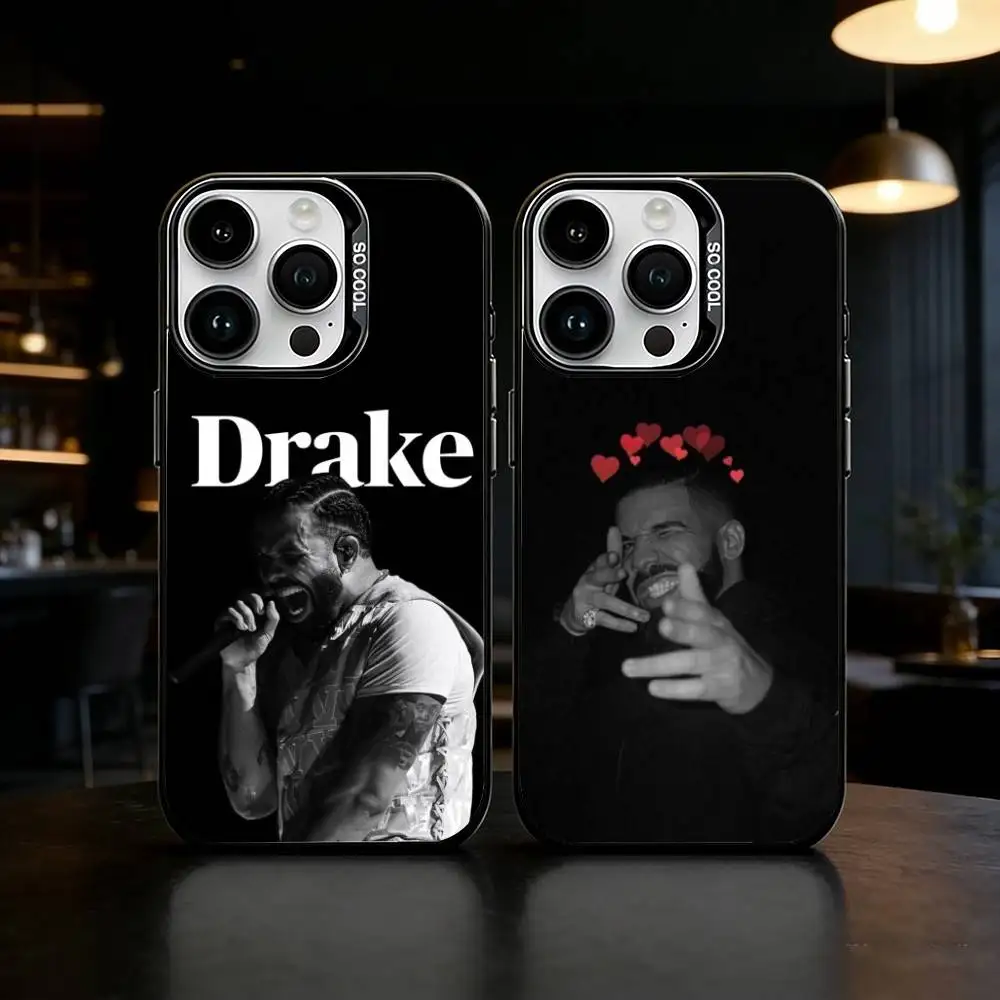 

D-Drake rapper Phone Case For iPhone 17 16 15 14 13 12 11 Pro Max Plus Silver Matte Black Cover