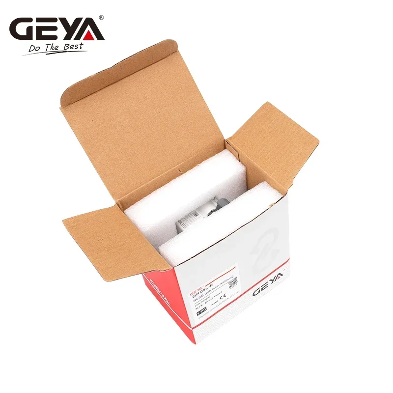 GEYA GRD9L 6KA ELCB RCCB Automatic Reclosing Device Remote Control Circuit Breaker 2P 40A 63A 30mA 100mA 300mA RCD AC Type