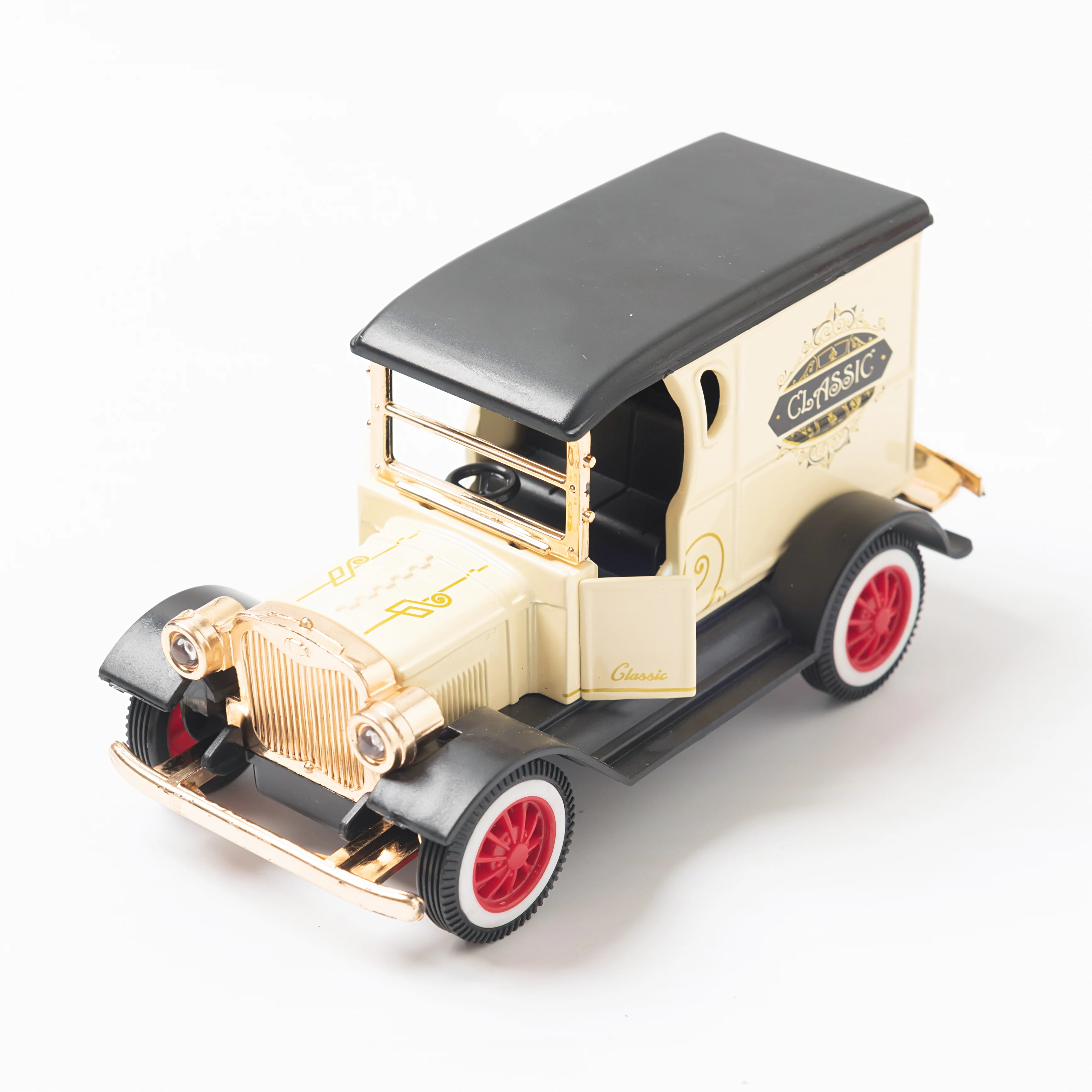 1:32 Diecast Fords Vintage Retro Auto Modell Graffiti Klassische Pull Zurück Auto Miniatur Fahrzeug Replik Für Sammlung Geschenk für Kinder