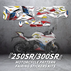 For Protection and Decoration of Motorcycle Accessories with CFMOTO 250SR 300SR Sticker Kit Fairing Stickers in Various