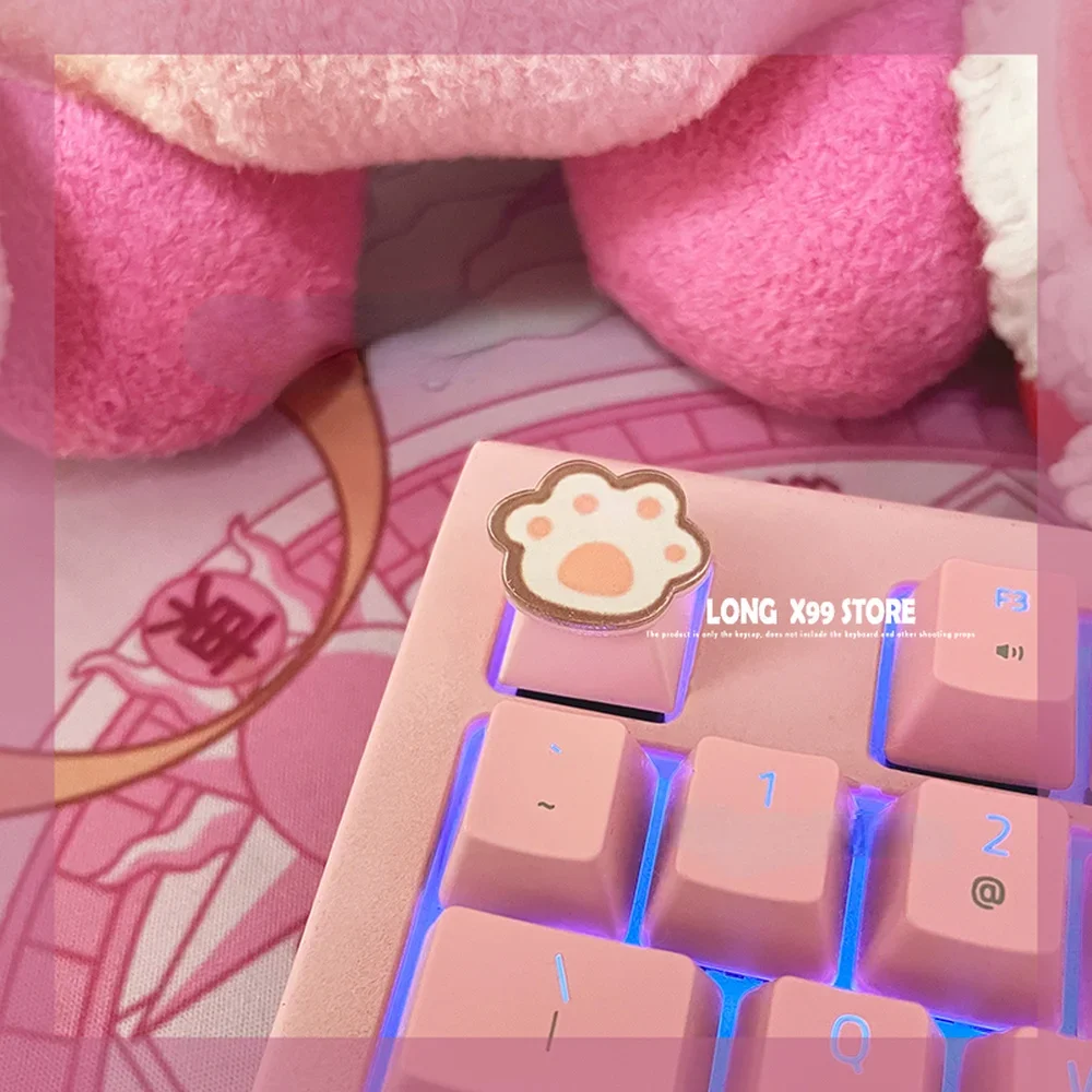 Individual ität pbt niedliche Katze kawaii Tasten kappe rosa Anime Cartoon benutzer definierte DIY Schlüssel kappe Kirsche mx Schalter mechanische Gaming-Tastatur kappen