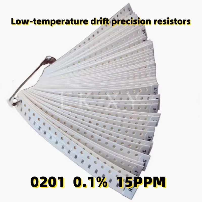 

100pcs/lot 0201 0.1% 15PPM 0R 10R 51R 100R 1K 51K 10K 100K 1M Low-temperature drift precision resistors