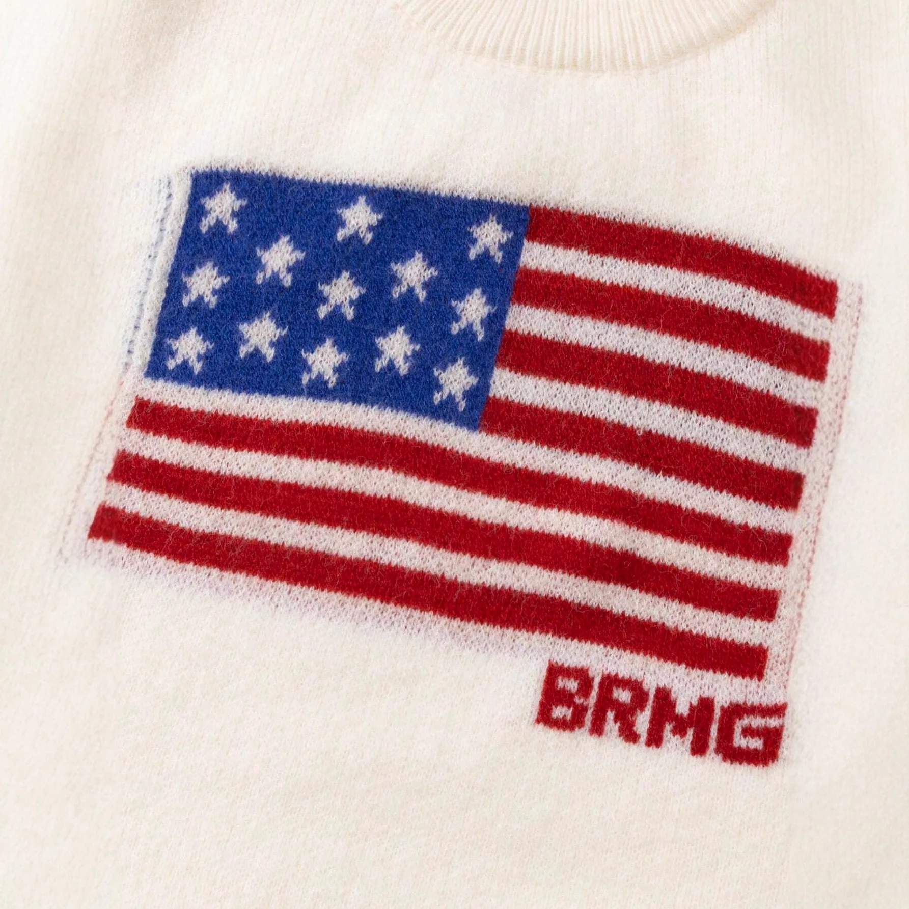 Suéter de inverno europeu e americano, gola redonda, bandeira estrela, unissex, solto, estilo clássico, pulôver de malha de algodão puro