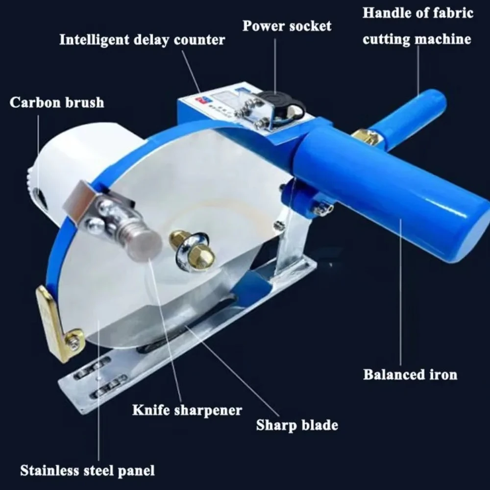 Electric Fabric Cutting Machine Gold Choice High Performance Straight Knife Manual Fabric End Cutting Machine