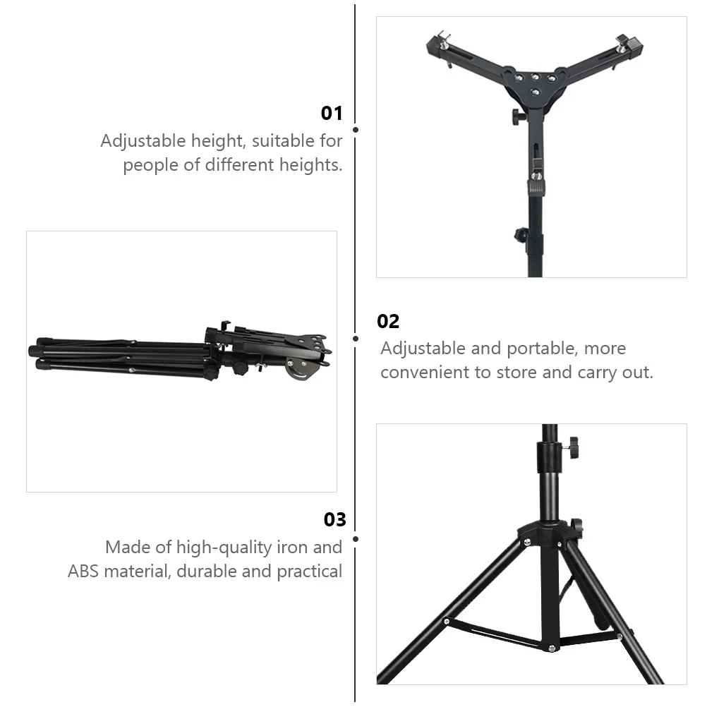 

Dumb Drum Tripod Adjustable Practice Pad Rack Beginner Instrument Silent Holder