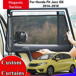 Side Sun Shade Shading Protection Window Curtain SunShades Accseeories for Honda Fit Jazz GK5 2014 2015 2016 2017 2018 2019