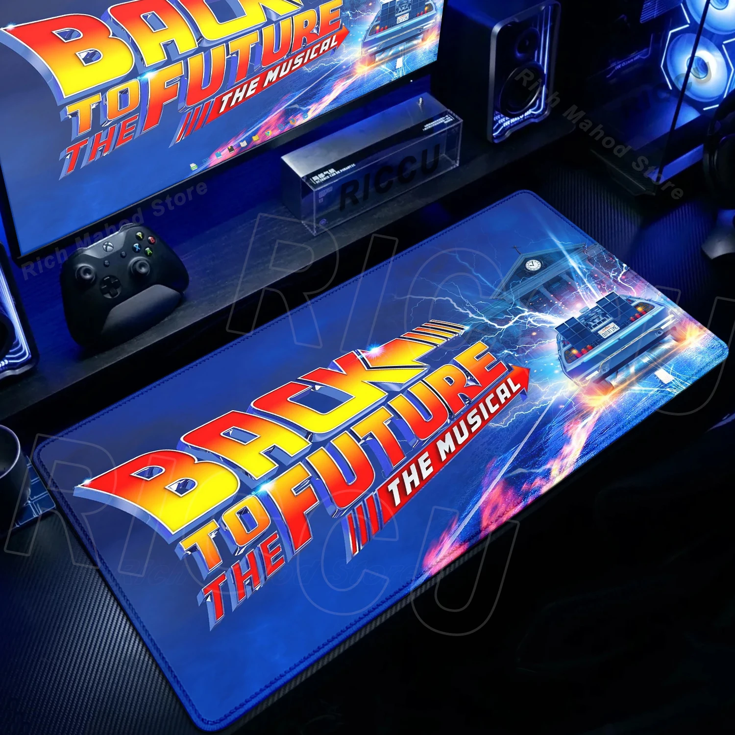 Desk accessories Back To The Future Large Mouse Pad Computer Extended Mousepad XXL Gaming Keyboard Mat Rubber Car Table Carpet