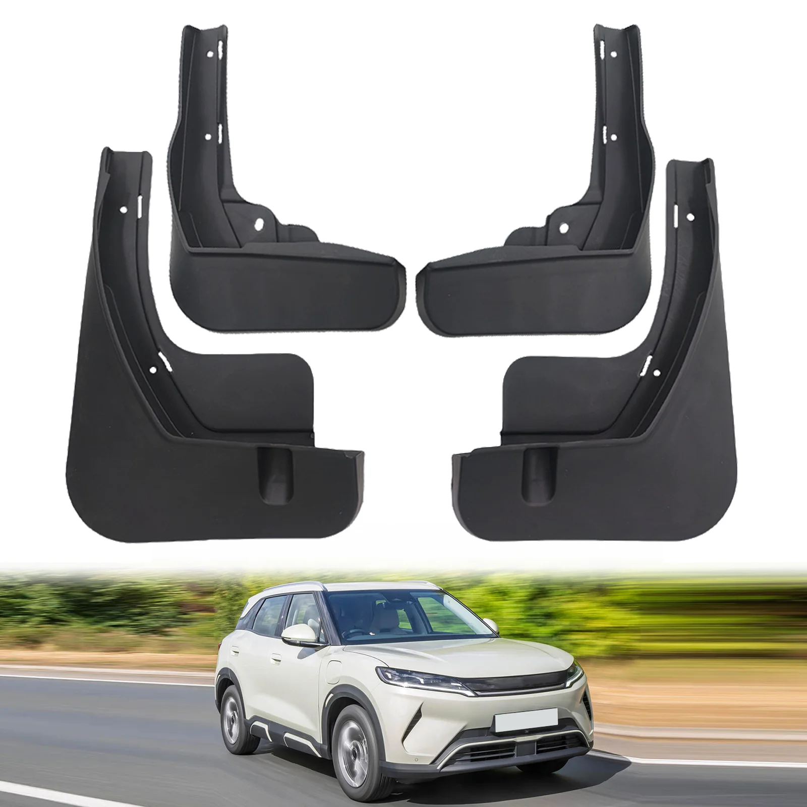 MudFlaps Accessories for RBYD ATTO 2  yuan up 2025 2026 2027 Mudguards Mud Flaps Splash Guards Front Rear Wheels Fender
