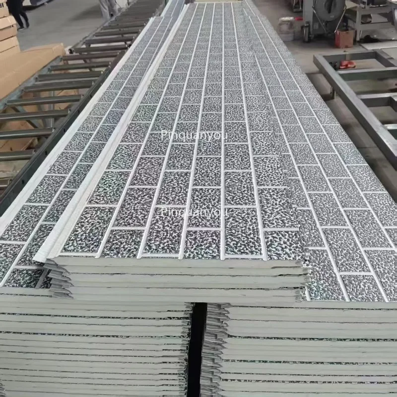 Architectural Metal Sandwich Panel 3D Brick Pattern Metal Embossed Cladding Panel - Consult before Order