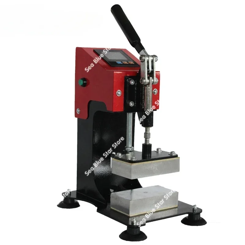 Manual Upper and Lower Ironing Machine 6 * 12cm Small Upper and Lower Panel Heating Hot Stamping Machine, High Temperature