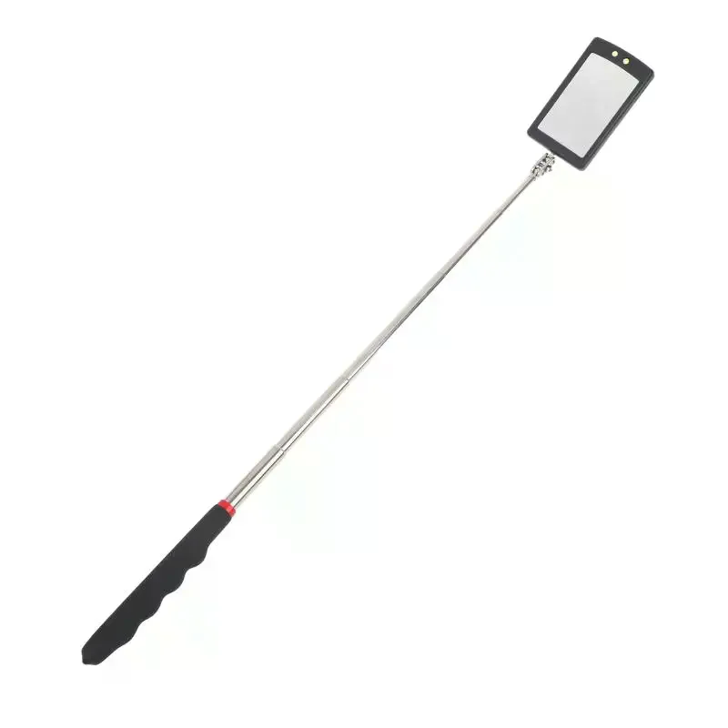 Car 360 Swivel Telescoping LED Light Flexible Inspection Mirror For Extra View Square Car Inspection Repair Tool Detection Lens