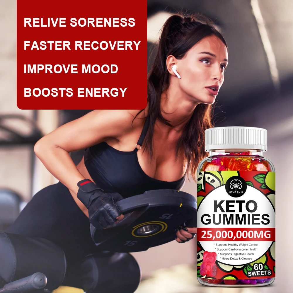 Ketone Gummies Apple Cider Vinegar Keto Bear For Anxiety & Stress Immune Health Improve Bad Mood Weight Management For Gym