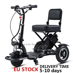 48V12A 40-50KM 22KG Folding Electric Tricycle for Adult Motorcycle for Seniors Mobility Scooters disabled Three Wheeler Trike