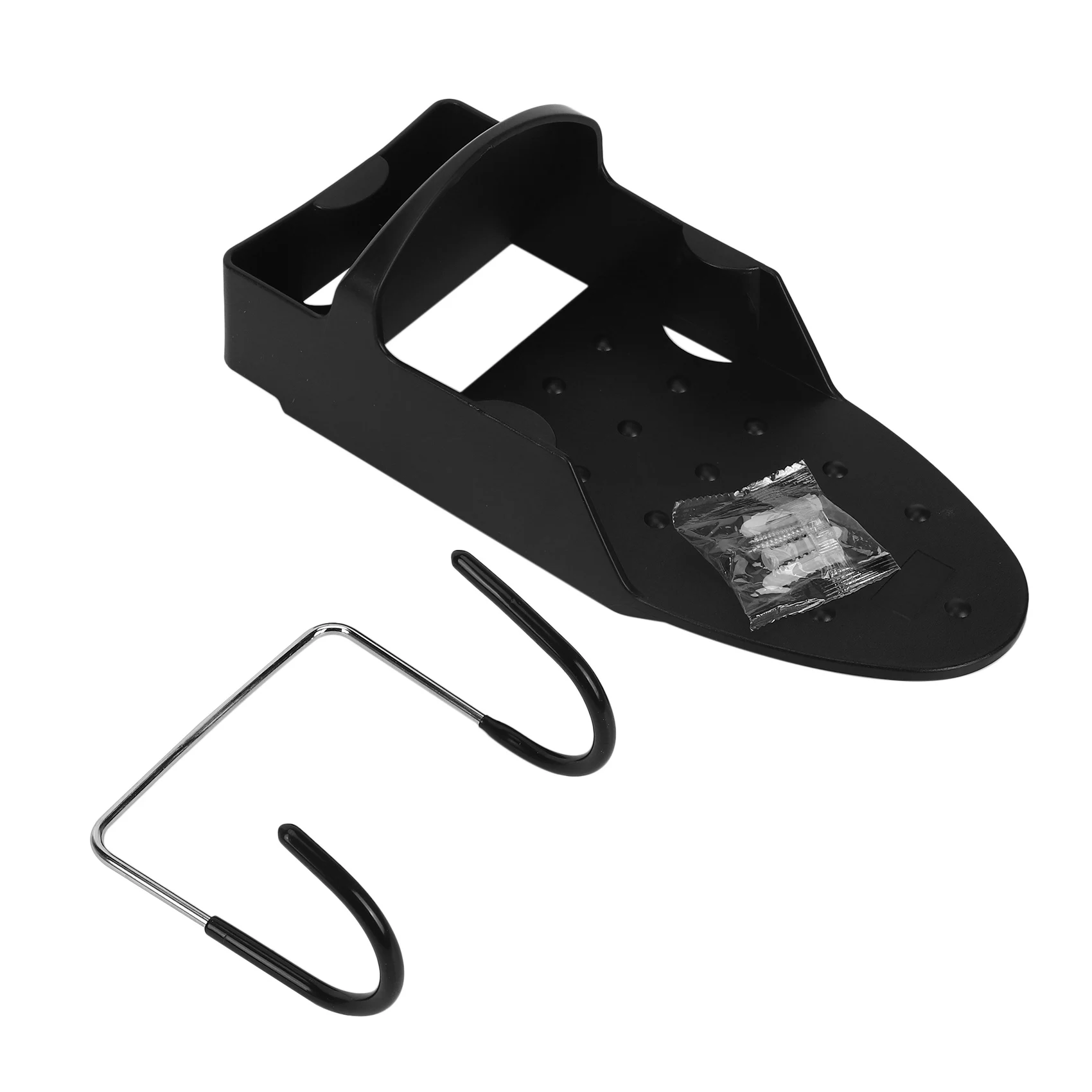 Rak gantung papan setrika elektrik, tempat penyimpanan papan setrika, gantung dinding elektrik warna hitam