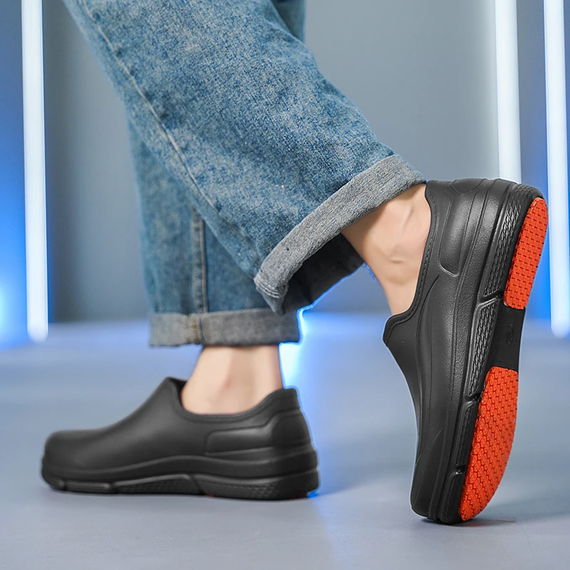 2025 الرجال النساء إيفا الشيف أحذية عدم الانزلاق زيت مقاوم للماء واقية أحذية مريحة العمال النعال في الهواء الطلق أحذية الصيد حجم 36-45 #3