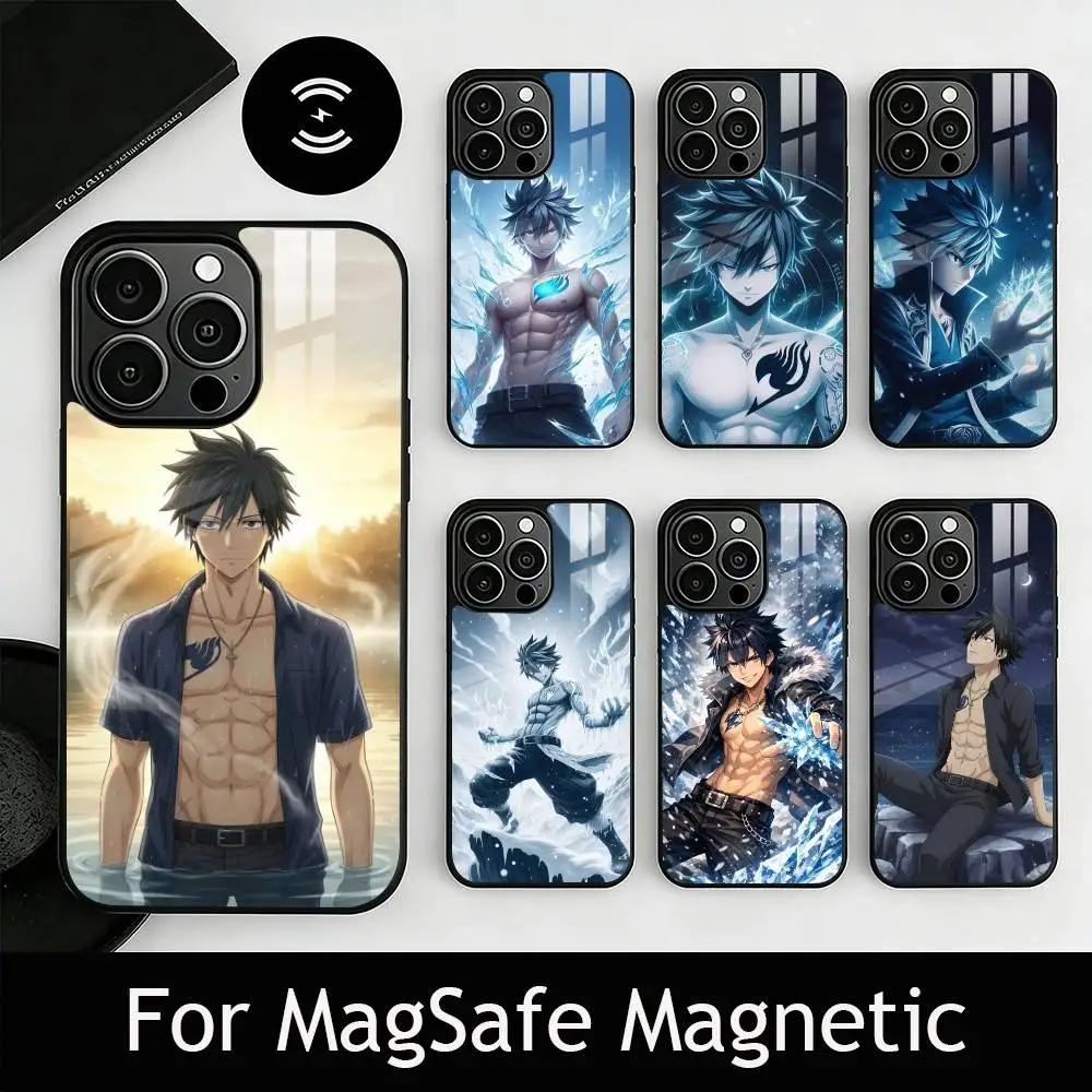

F-Fairy T-Tail G-Gray Fullbuster Phone Case For iPhone17,16,15,14,13,12,11 Plus,Pro Magnetic For Magsafe Wireless Charging