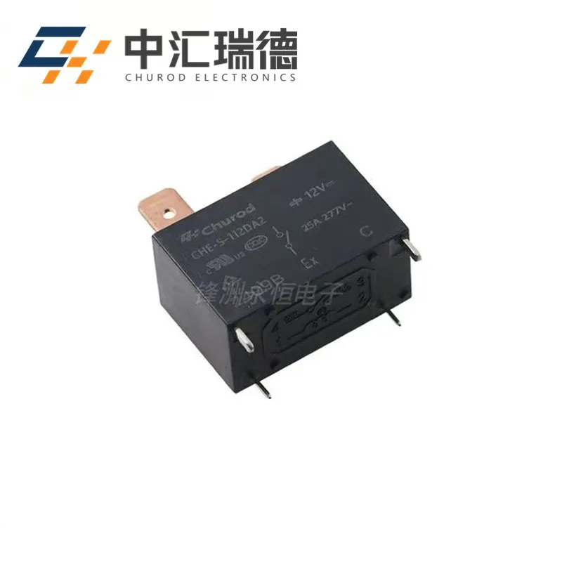 1Pcs Churod Relay CHE-S-112DA2 12V 4Pin 25A Compatible SFK-112DM G4A-1A-E-12VDC Air Conditioning Water Heater Relay