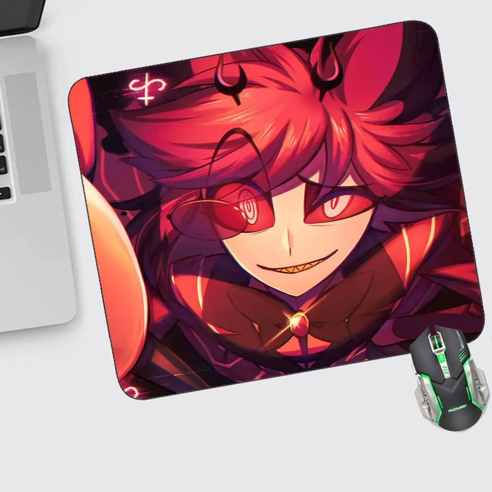 

Hazbin Hotel Alastor Mouse Pad Small Gaming Accessories Keyboard Computer Offices Desk Mat Pc Gamer Non-slip Rubber Mousepad
