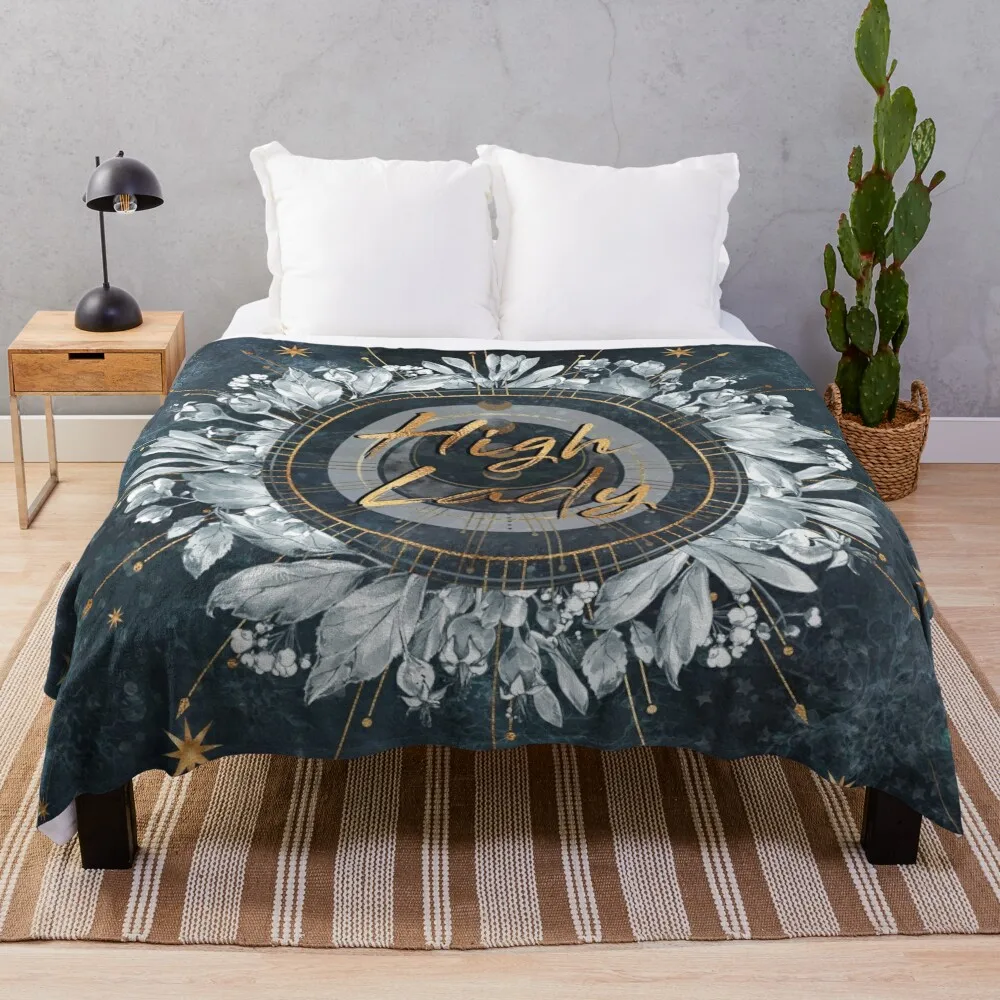 High Lady of the Night Court Throw Blanket Softest Blanket Luxury Brand Blanket