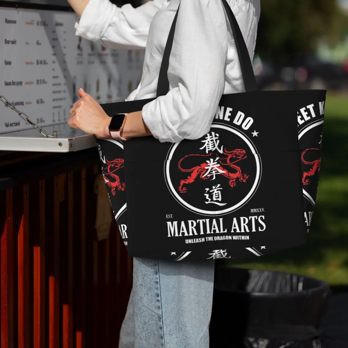 liberte-o-dragao-que-luta-dentro-de-voce-bolsa-de-praia-jeet-kune-do-dragon-power-bolsa-esportiva-grande-para-academia-yoga-viagem-e-fitness-para-mulheres