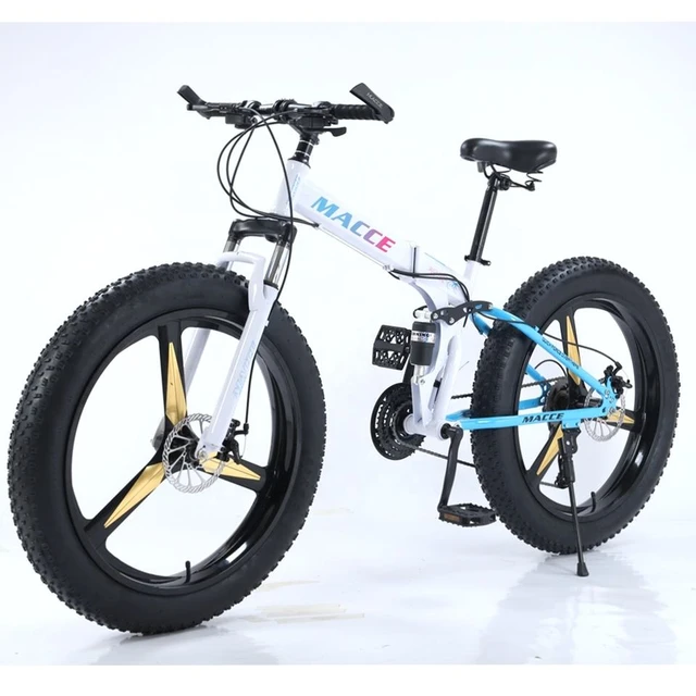 Cheap Sale Folding Fat Tyre Snow Beach Bicycle MACCE 26 Inch 7 21 24 24Speeds Disc Brake MTB Fat Wide Tyre Mountain Bike AliExpress
