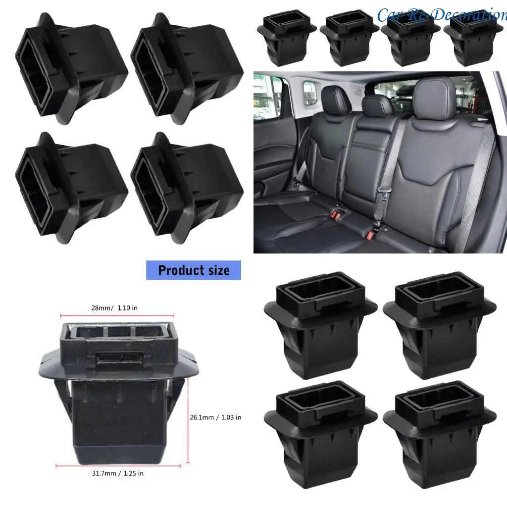 

R58D Quick Install Rear Clips For Vehicle Backrest With Antislip Texture Rear Clamp Cushion Clip for SUV