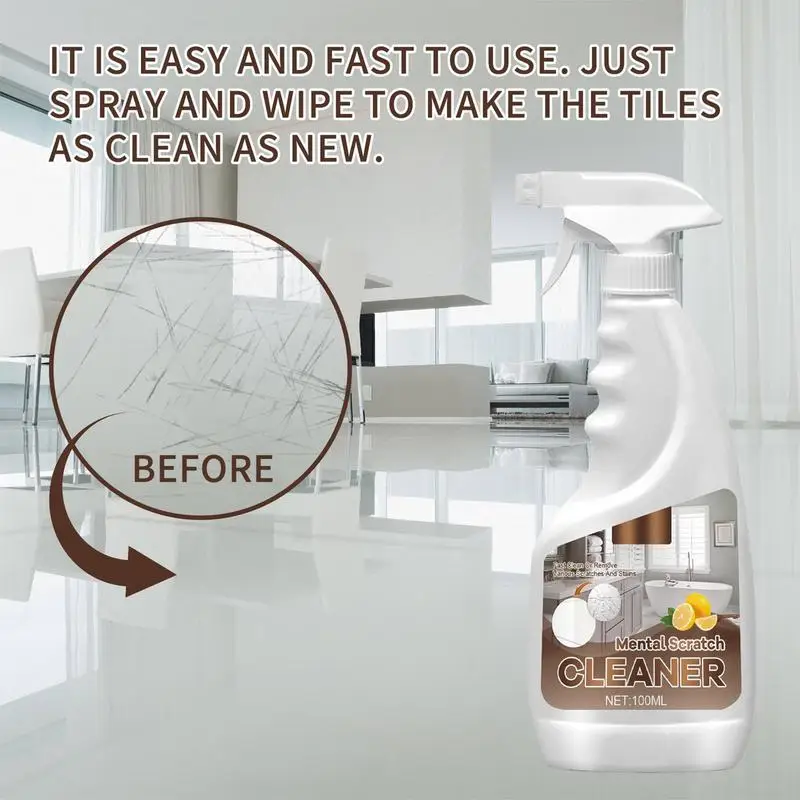 139g Multifunctional Cleaning Spray Scratch Repair Kitchen Cleaner Spray Powerful Lemen Scented Kitchen Cleaner Spray for Home