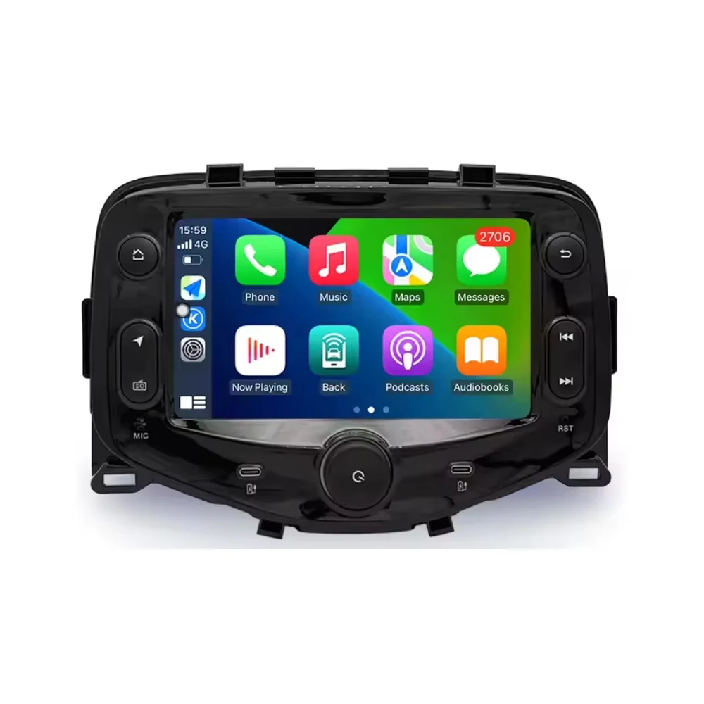 For Peugeot 108 Toyota Aygo Citroen C1 2016-2020 Android OS Carplay Auto Radio Multimedia Stereo Player 4G WiFi GPS Navigation - afbeelding 2