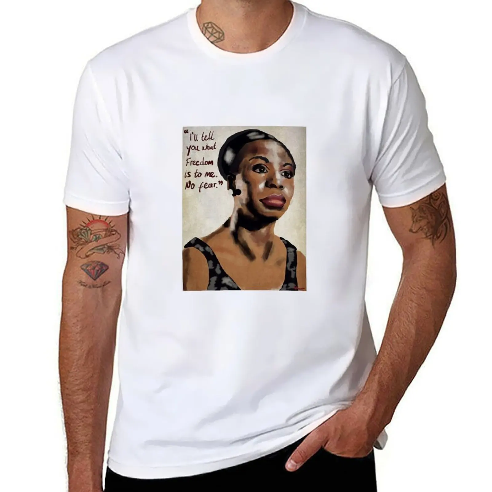 

Nina Simone T-Shirt t shirt man designer t shirt for man 100 percent cotton T-Shirt