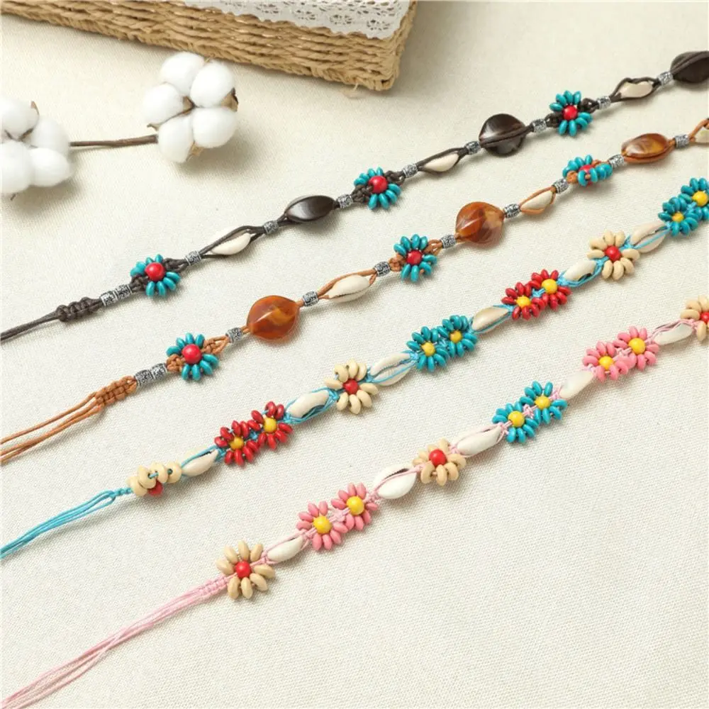 Bohemian Style Braided Tassel Belt Bead Hand-woven DIY Women Waist Chain Waist Rope All-match Ethnic Style Belt Jeans Decoration