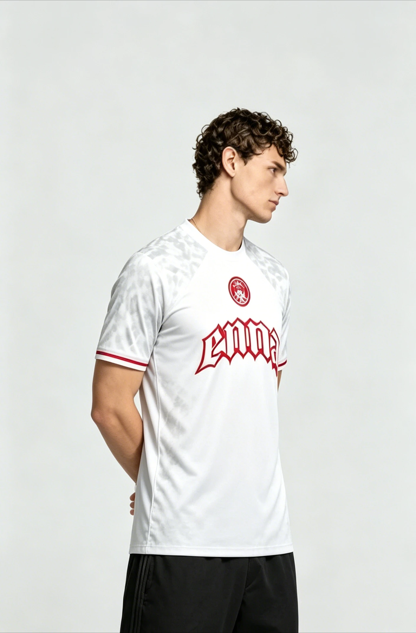 Men Graphic Print Short Sleeve T-Shirt, Retro Y2K Hip Hop Streetwear Casual Summer Jersey Top