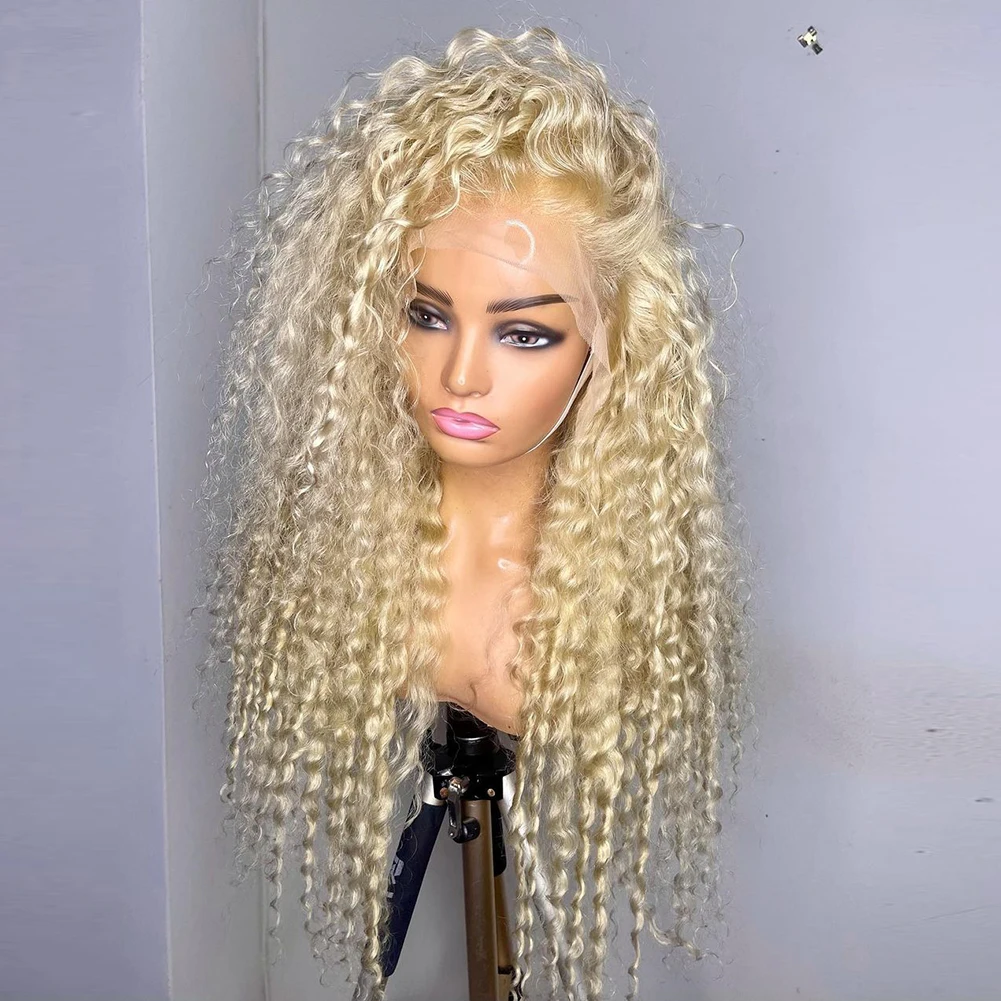 Charisma Long Curly Synthetic Lace Front Wigs 613 Blonde Wig Heat Resistant Fiber Hair Kinky Curly Lace Wigs For Women