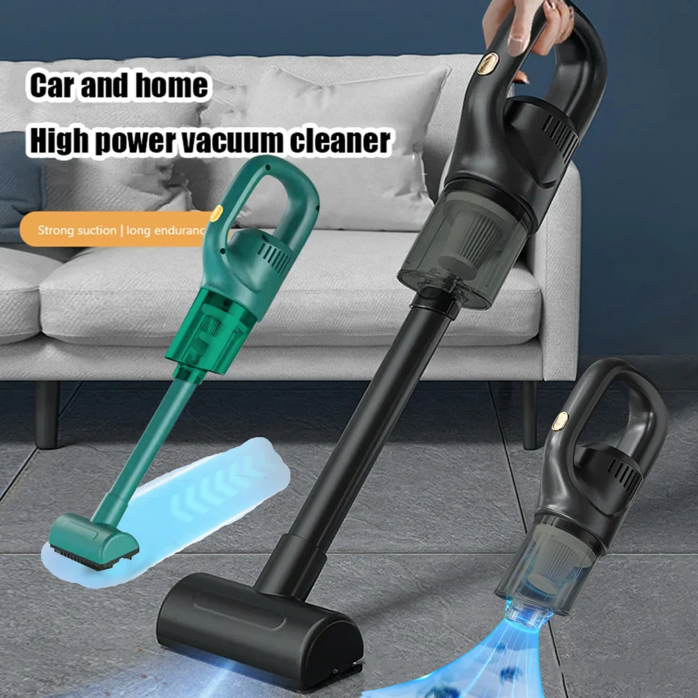 Car Vacuum Cleaner High Power Wireless Car Vacuum Cleaner Strong Suction with Detachable Dust Box for Car Home Cleaning