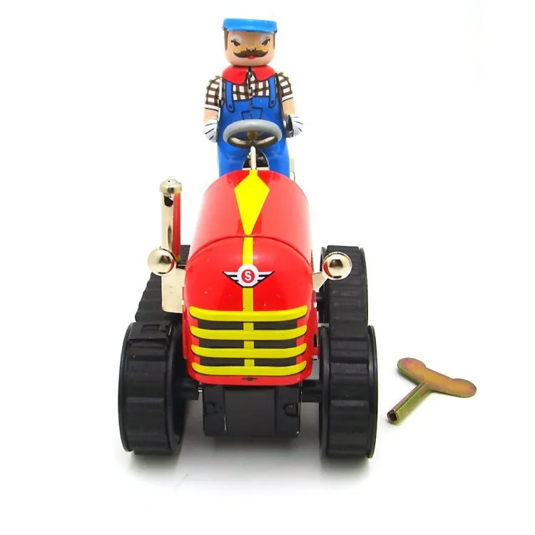MS356 Tractor Nostalgic Theme Restaurant Coffee Shop Creative Ornament Photography Props Tin Toy Batch