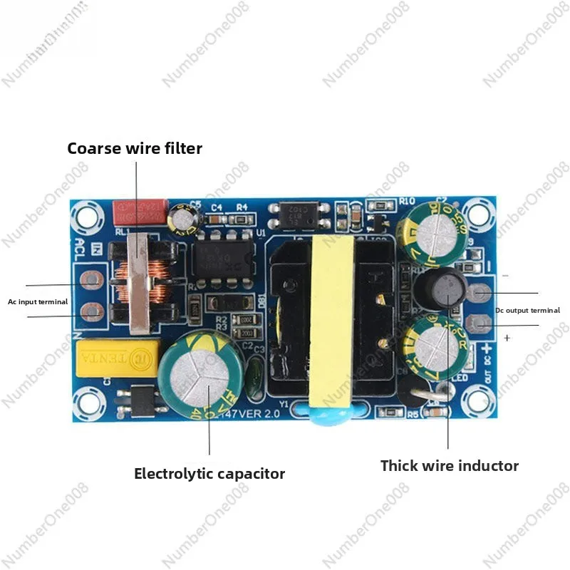 AC zu DC 12V 3A Netzteilmodul, 220V/110V Eingang Schaltnetzteil, Isolierte Spannungsregler-Schaltung Bare Board