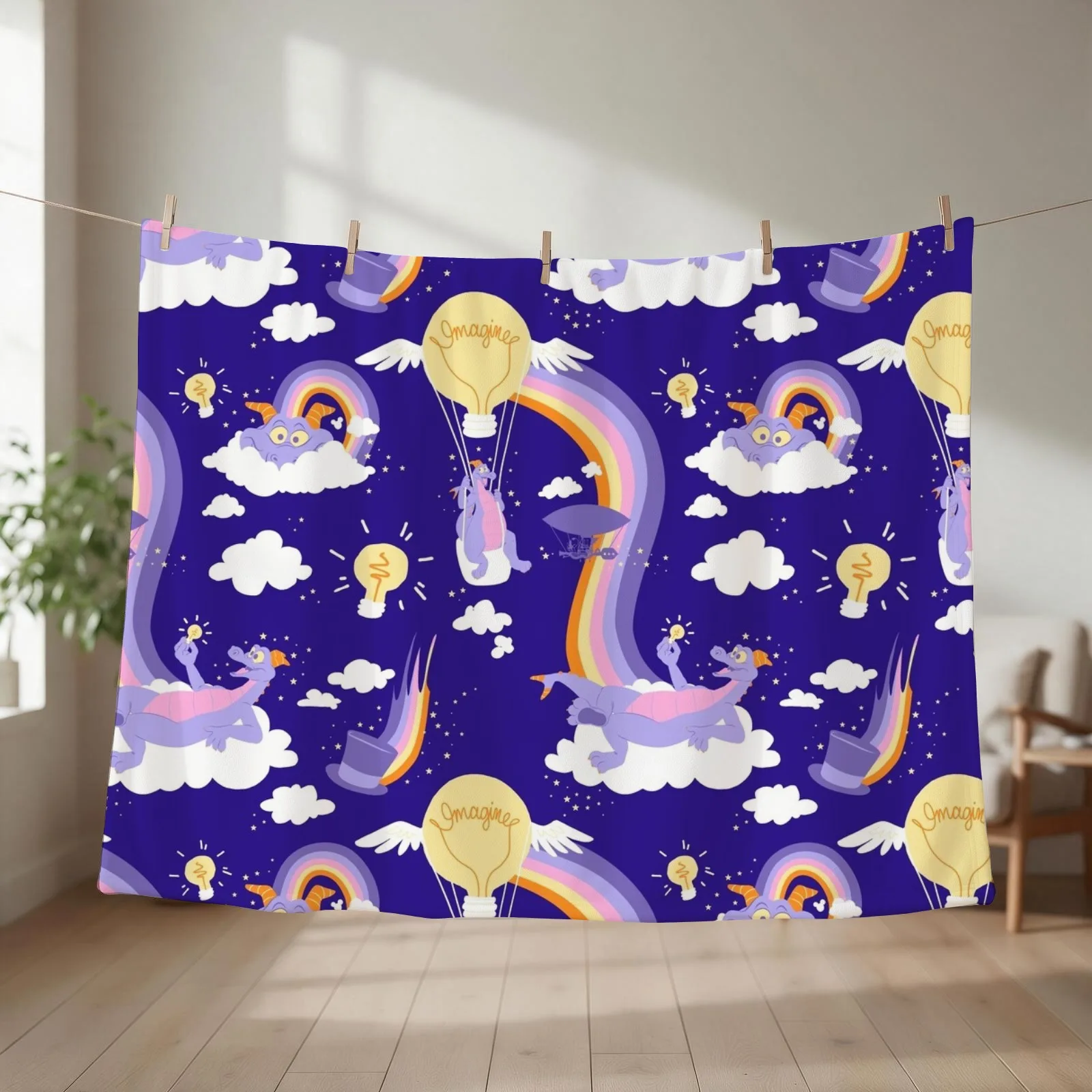 Figment pattern Throw Blanket wednesday Luxury St Soft Plaid Blankets For Baby Blankets