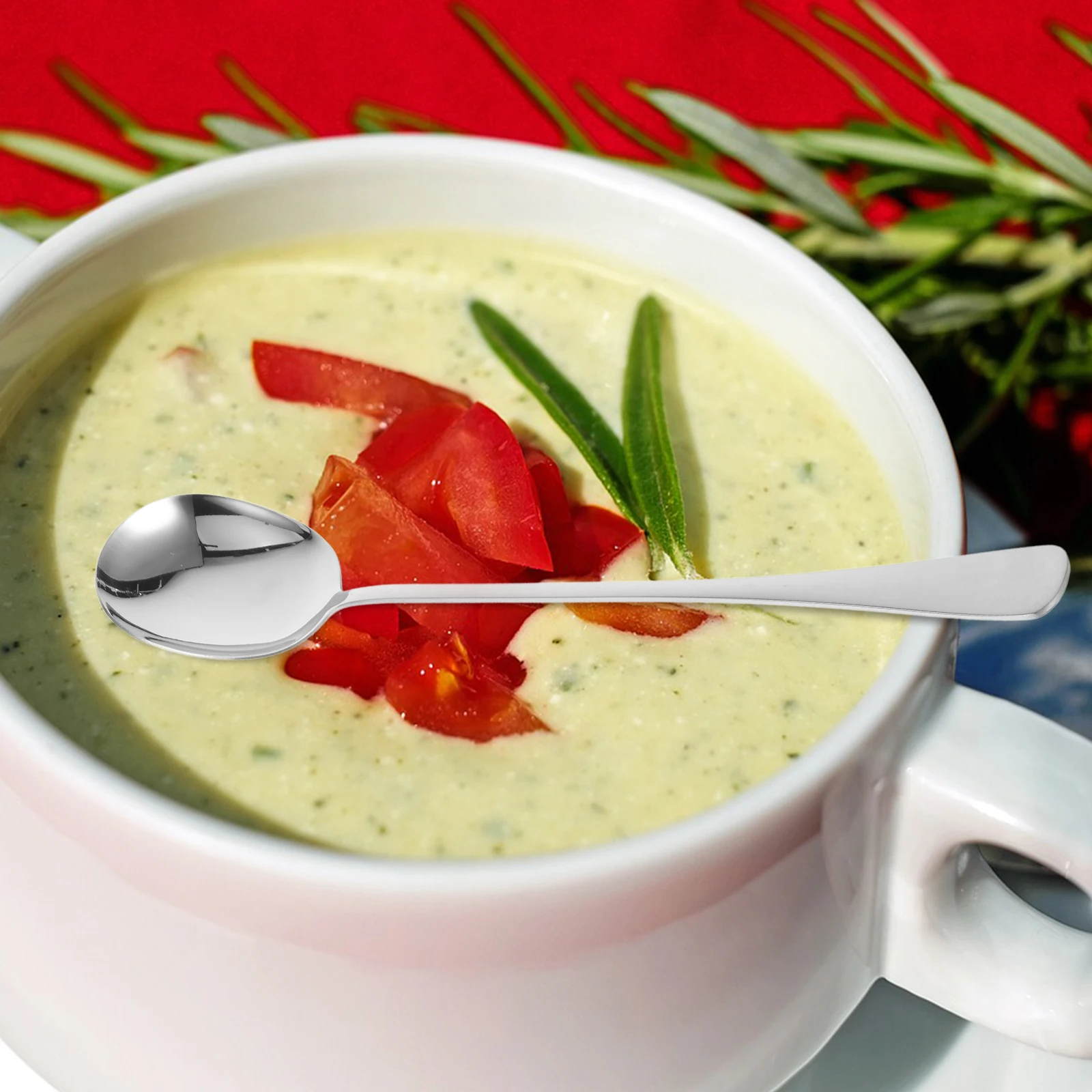 

Extended Serving Spoon Stainless Steel Salad Metal Rice Multi-functional Spoon Fork Set Long Handle Home Hotel