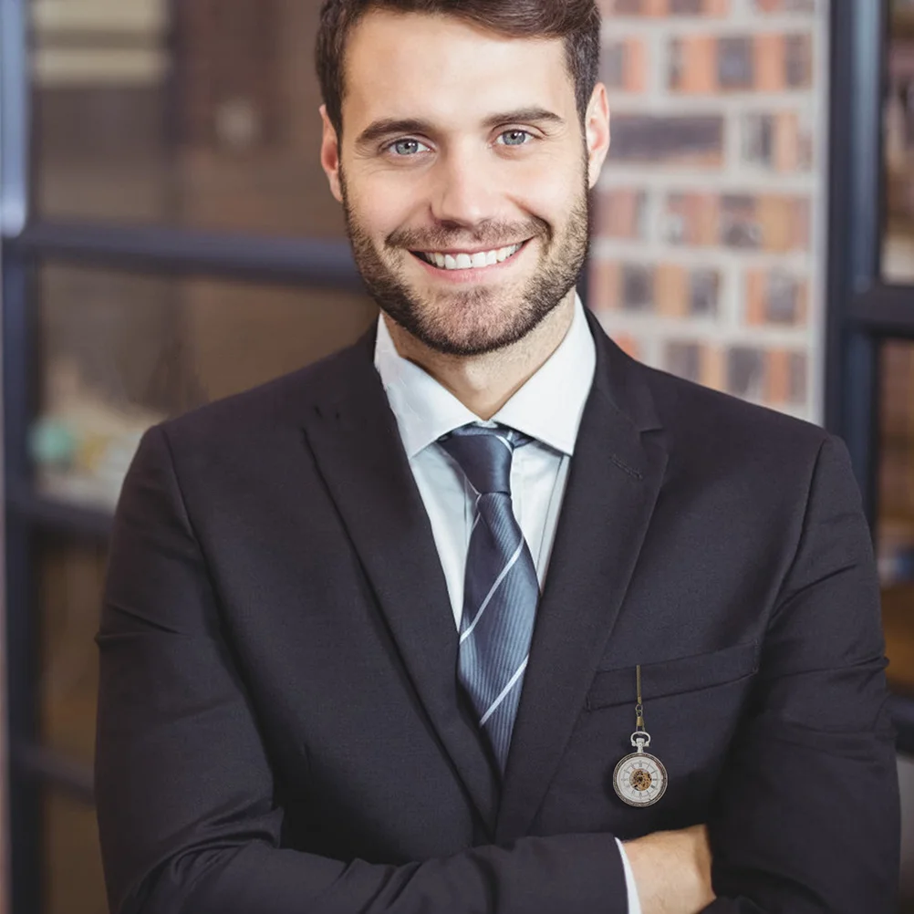 

2Pcs Pocket Watch Chains Metal Waistcoat Chains for Men Vintage Style Replacement Decorative Accessories Compatible with Various