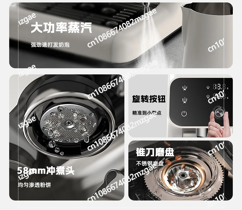 

Электрическая интегрированная кофемашина с двойным насосом и подогревом с измельчением небольшого размера для домашнего и легкого коммерческого использования